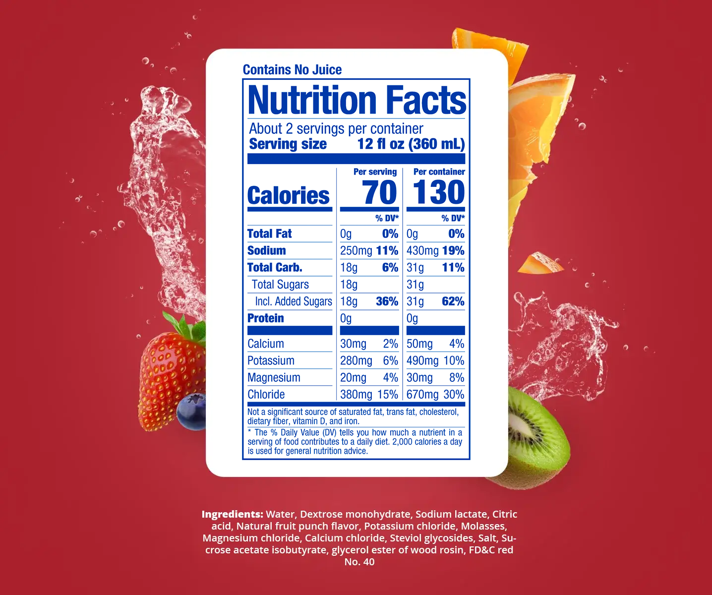 Fruit Punch Electrolit | Instant Hydration Fruit Punch Electrolit | Instant Hydration